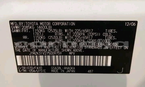 Acheter Occasion Voiture Toyota RAV4 Blanc à Lagos, État de Lagos Acheter Occasion Voiture Toyota RAV4 Blanc à Lagos, État de Lagos