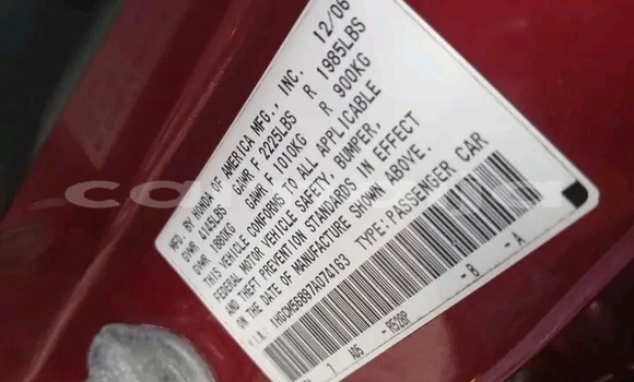 Acheter Occasion Voiture Honda Accord Rouge à Abuja, État de Lagos Acheter Occasion Voiture Honda Accord Rouge à Abuja, État de Lagos